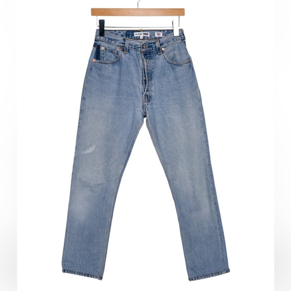 RE/DONE X Levi’s High Rise Straight Leg Jeans